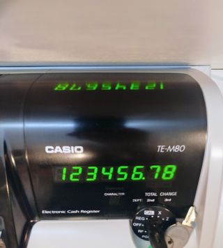 Caja Registradora Casio TE-M80