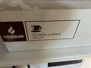 6 Tazas y Platos Candelas Porcelana