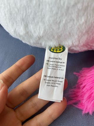 Peluche Unicorno Arcobaleno HB Leisure