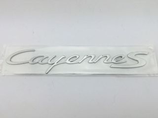 EMBLEMA TRASERO PORSCHE CAYENNE PLATA O NEGRO