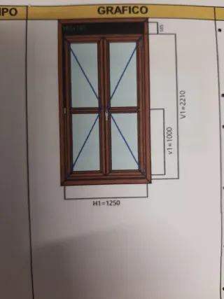 Ventanas de madera y persianas