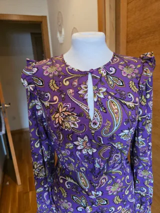 Vestido Springfield Morado Estampado