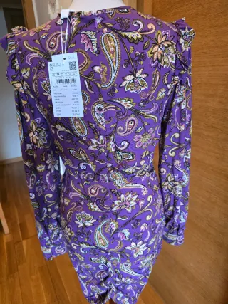 Vestido Springfield Morado Estampado