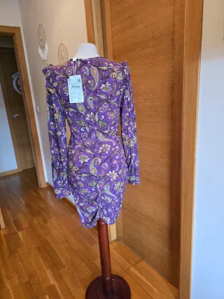 Vestido Springfield Morado Estampado