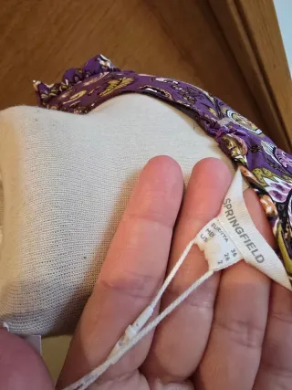 Vestido Springfield Morado Estampado