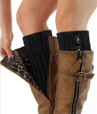 Calentadores de Piernas Mujer Negro