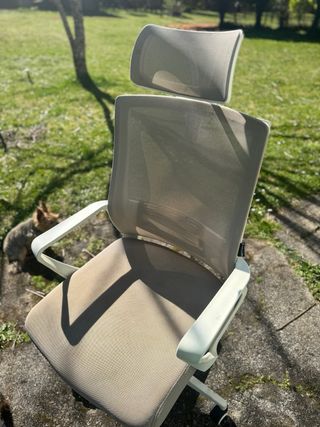 Silla de oficina Sklum beige/gris