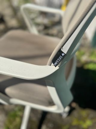 Silla de oficina Sklum beige/gris