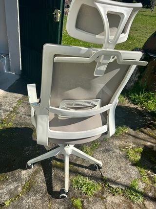 Silla de oficina Sklum beige/gris