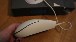 Mouse Gaming Logitech G203 LIGHTSYNC Bianco