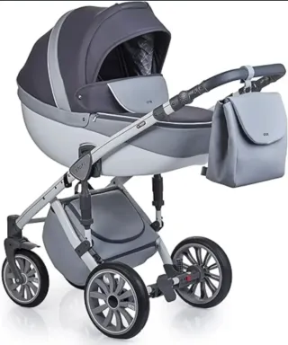 Carro de bebé Abex Sport gris y blanco