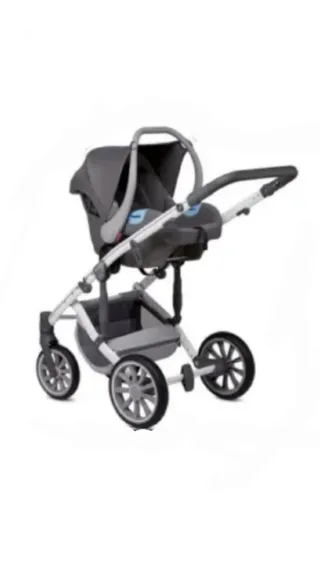 Carro de bebé Abex Sport gris y blanco