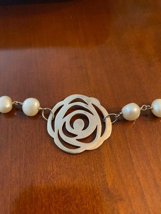 Pulsera TOUS Plata y Perlas Rosa de Abril