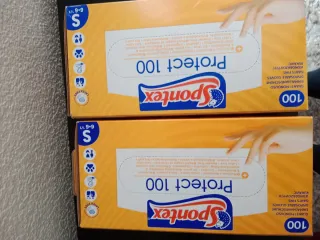 Lote 2 Cajas Guantes Spontex Protect 100 Talla S