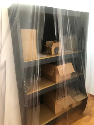 Estantería metálica negra 180x120x46