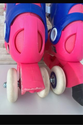 Patines Oxelo aprendizaje rosa y azul T 26