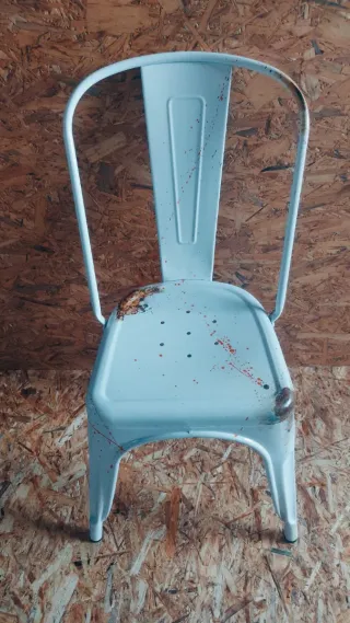 Sillas tipo Tolix Metal (Negras, blancas y grises)