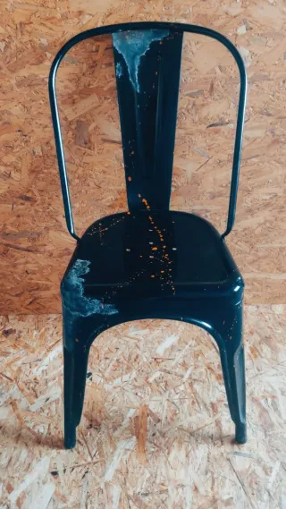 Sillas tipo Tolix Metal (Negras, blancas y grises)