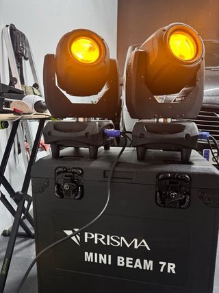 2 Cabezas Móviles LED Beam Prisma