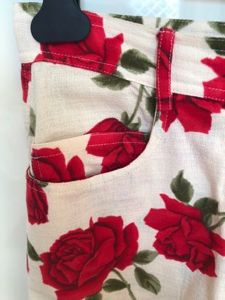 Moschino Boutique Pantalone Cotone Fondo Ecru