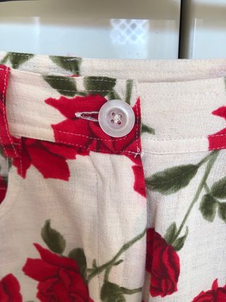 Moschino Boutique Pantalone Cotone Fondo Ecru