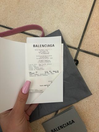 Borsa Balenciaga Glitter Rosa