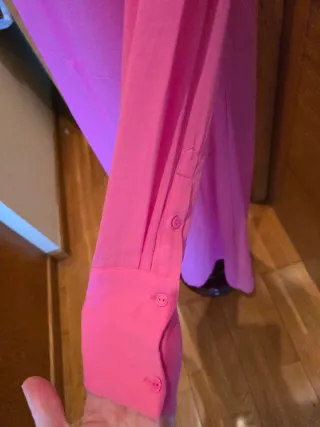 Vestido largo H&M rosa talla M