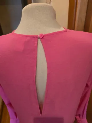 Vestido largo H&M rosa talla M