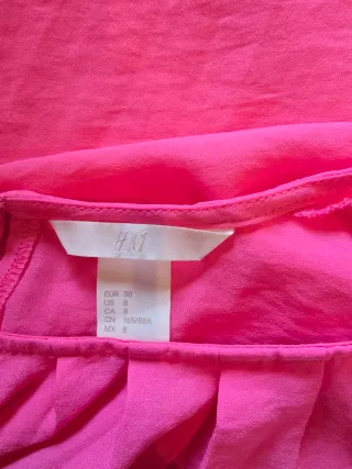 Vestido largo H&M rosa talla M