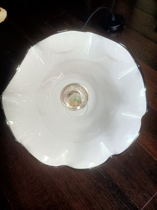 Lámpara Flor Cristal doble España 70s