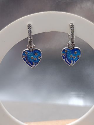 Pendientes S925 "Noche Estrellada" Van Gogh CP726