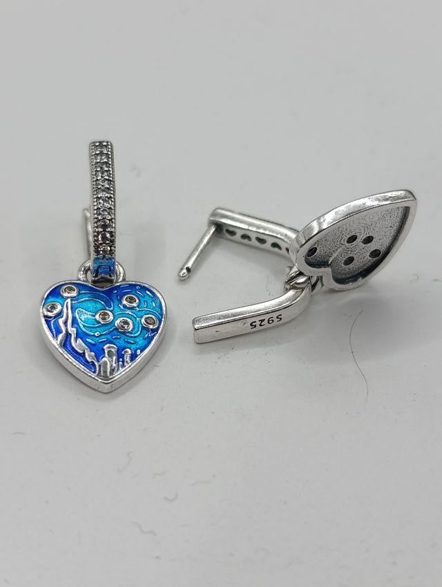 Pendientes S925 "Noche Estrellada" Van Gogh CP726