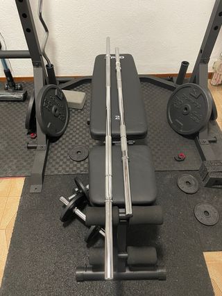 2 Barras de pesas Decathlon