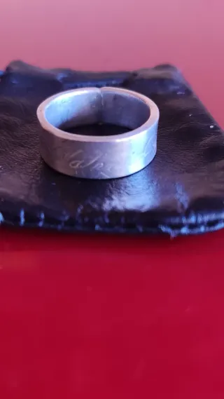 Anillo Plata Maciza Artesanal Grabado con Nombre