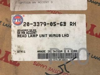 Faro Hyundai accent derecho nuevo