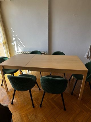 Mesa comedor extensible madera IKEA