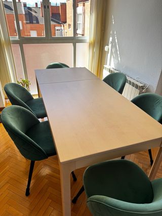 Mesa comedor extensible madera IKEA