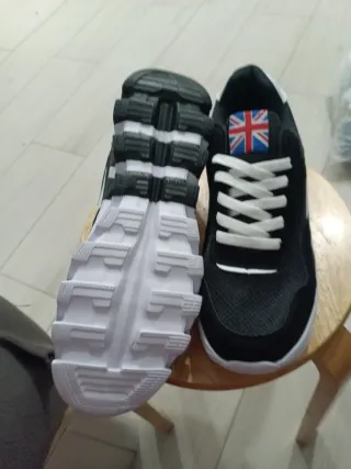 Zapatillas Hombre Union Jack Negras