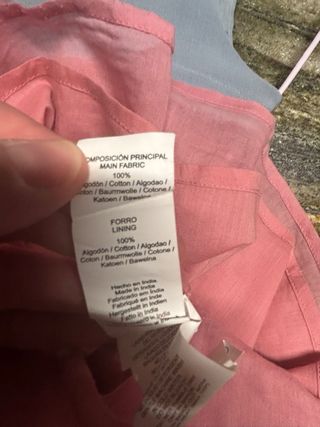 Vestido Nicoli Talla 12 Rosa Algodón