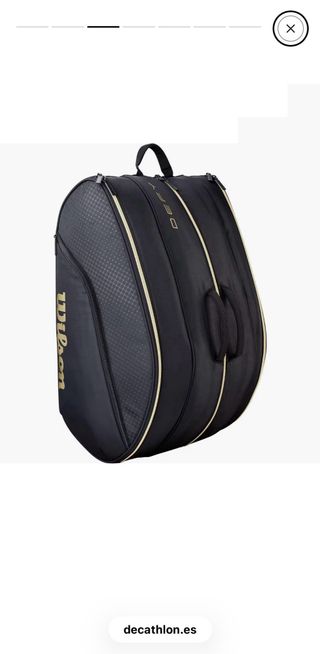 Paletero Wilson Defy V2 Negro y Dorado