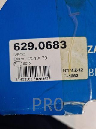 Zapatas de freno Iveco Daily