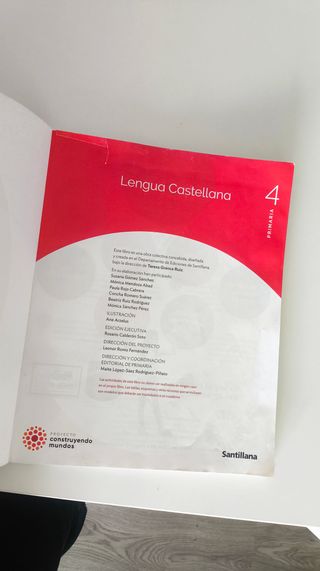Lengua castellana 4 Primaria primer trimestre