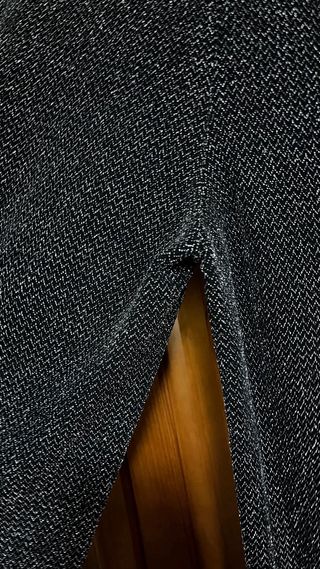 Pantalones plateados brillantes para fiesta