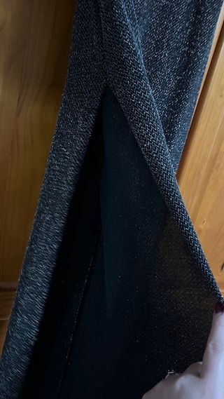 Pantalones plateados brillantes para fiesta