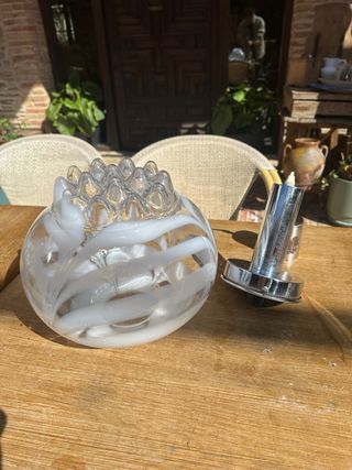 Lámpara Vintage Cristal Murano Mid-Century