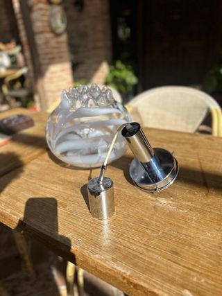 Lámpara Vintage Cristal Murano Mid-Century
