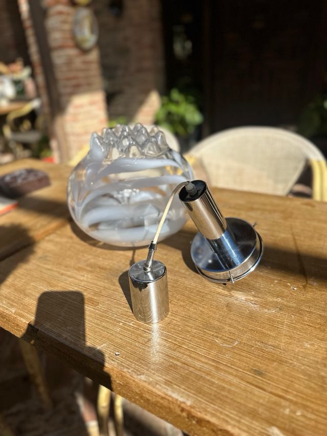 Lámpara de techo Vintage Cristal Murano