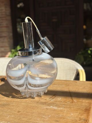 Lámpara Vintage Cristal Murano Mid-Century