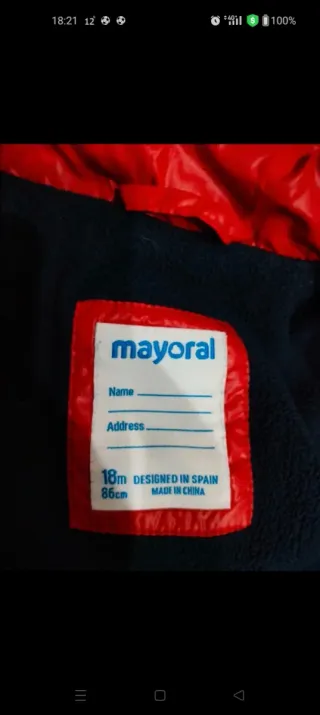 Giubbotto piumino Mayoral bambino