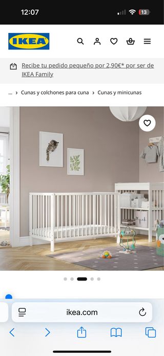 Cuna Ikea GULLIVER 60x120 cm